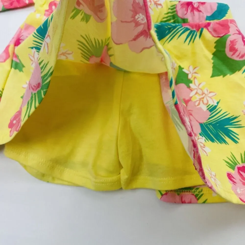 Children’s Place Baby Girl Floral Skorts & Blouse Set – Size 12–18M - Picture 3 of 5